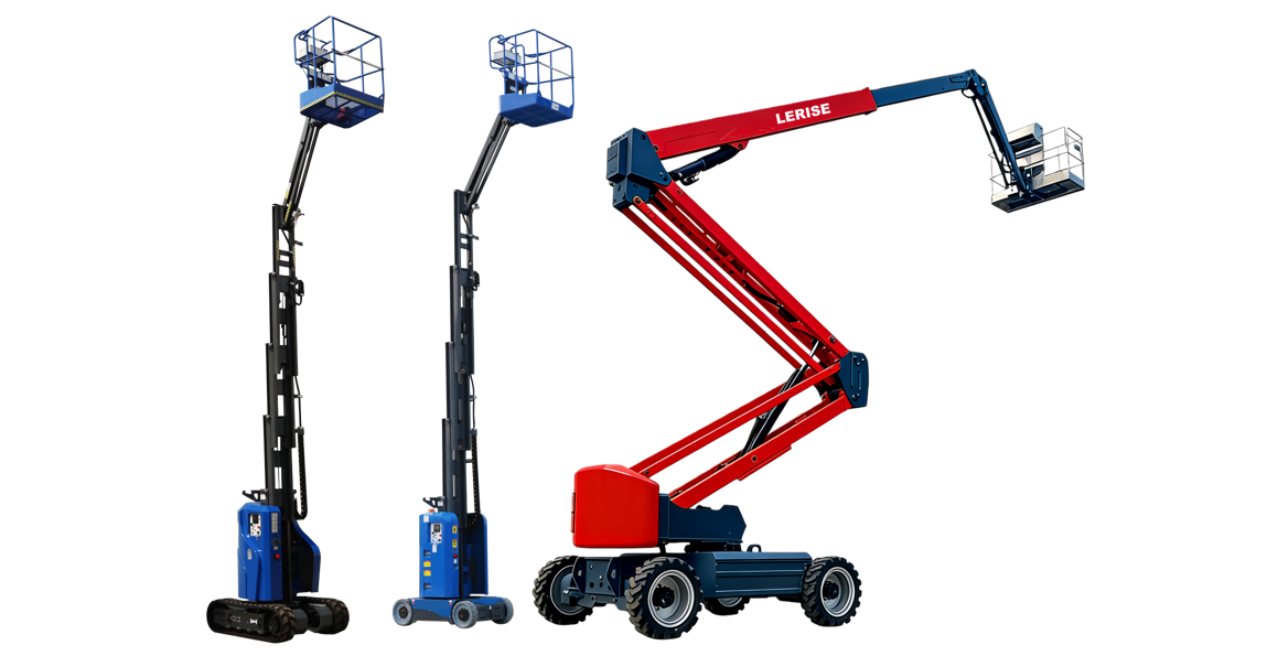 small wheels and crawler articulated boom lift