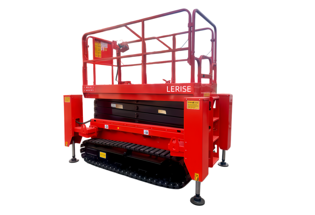 tracked scissor lift with outriggers