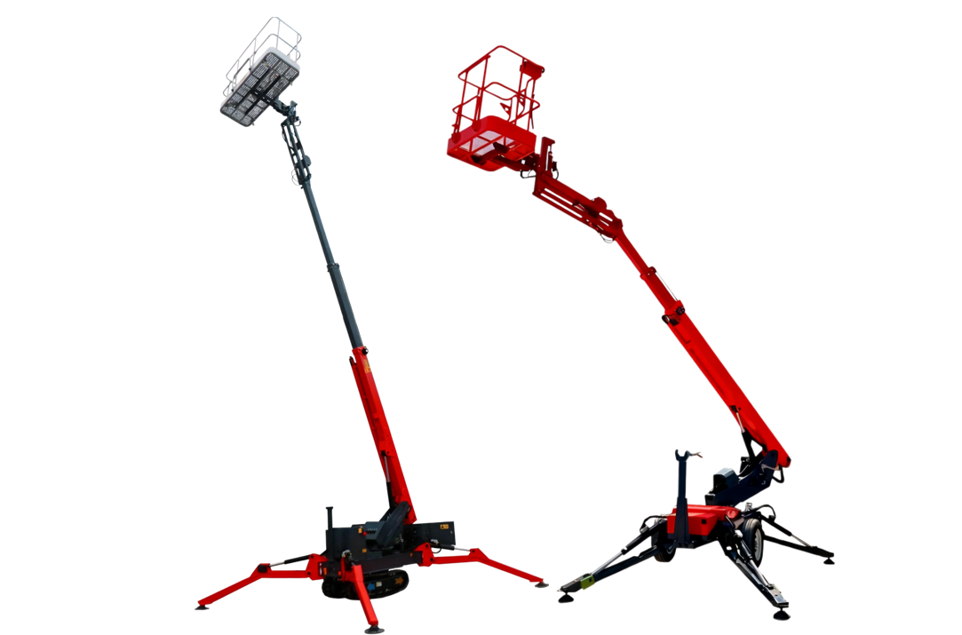 towable small spider boom lift