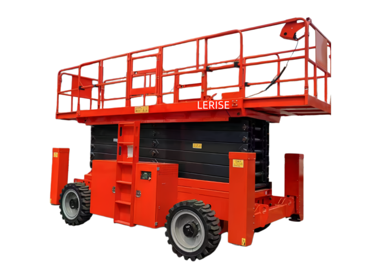 4*2/4*4 wheels rought terrain self propelled scissor lift